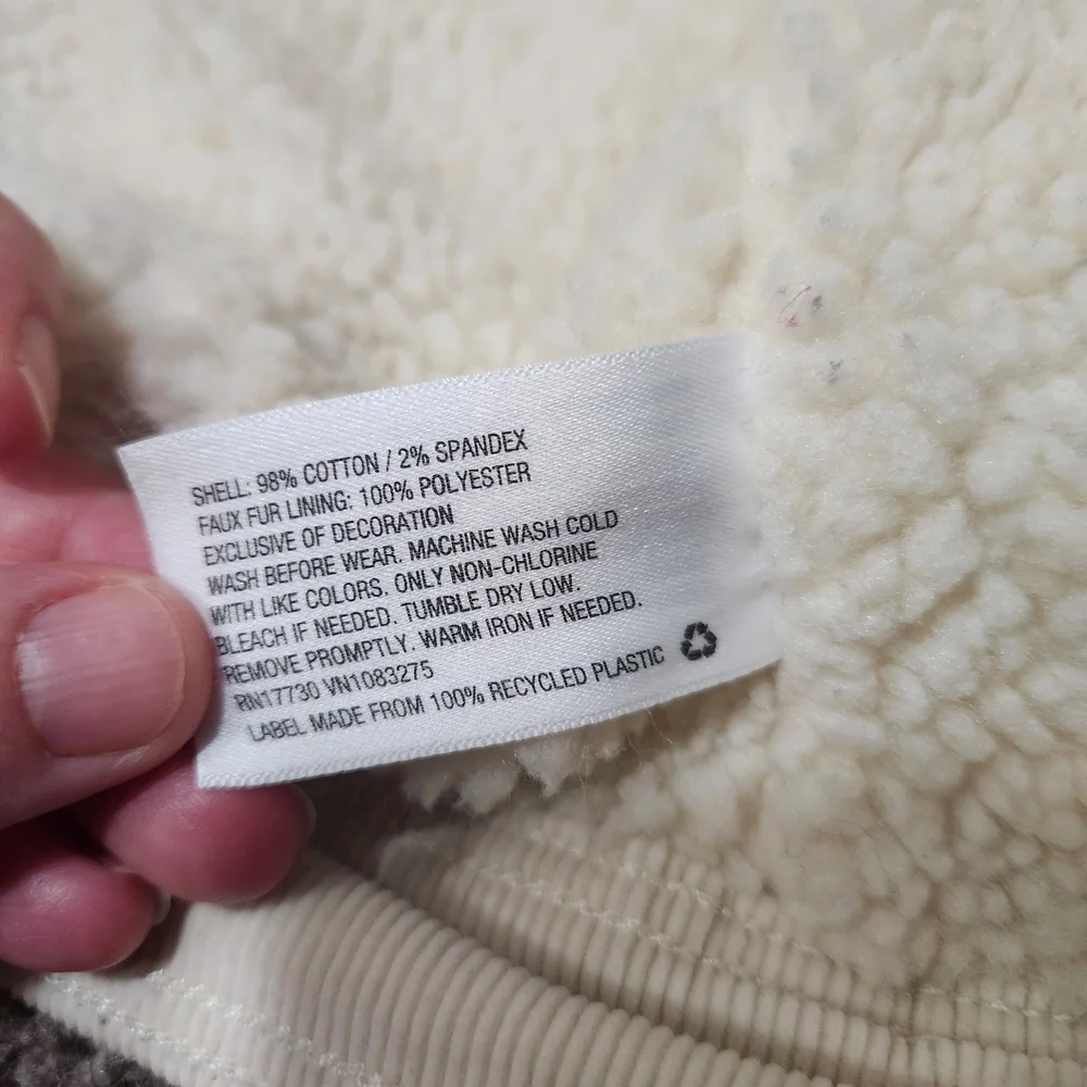 Cat & Jack Cream Sherpa Jacket